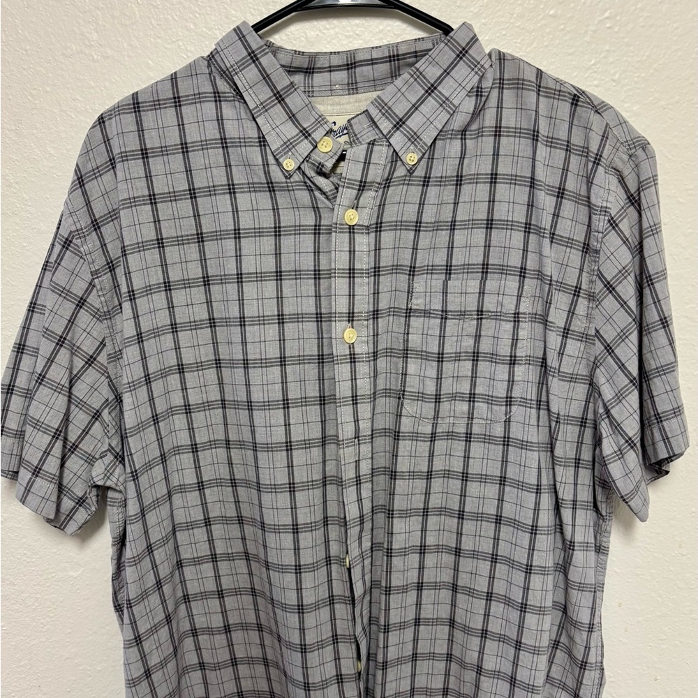 Grayers Black and Grey Plaid Button Down Shirt